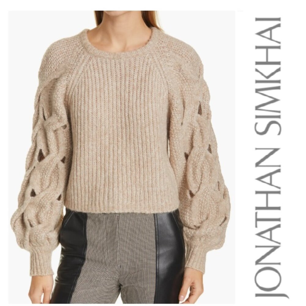 Jonathan Simkhai Wool Alpaca Sweater Pullover